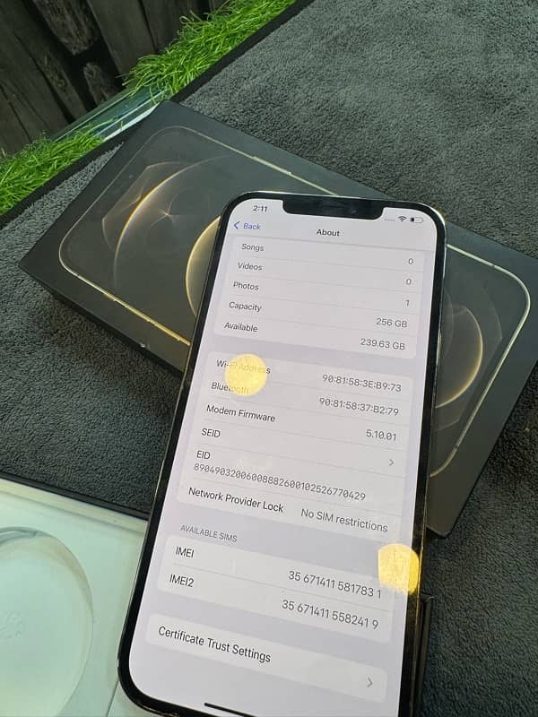 iphone 12pro max 256gb pta approved 4