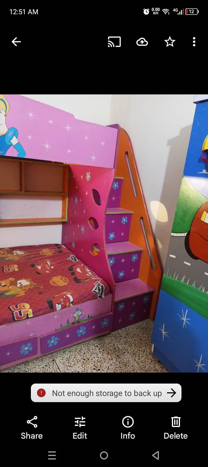 Bunk bed and almari for sale 0