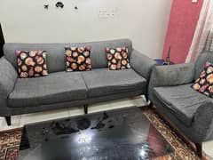 5 Seater Sofa Set Grey