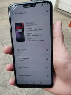 Oneplus 6 845Snapdragon Processor 8/128