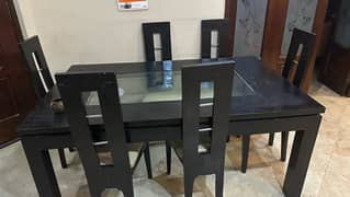 6 chair with table dining set.