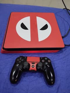 PS4 Slim Deadpool Edition 500GB with extra controller