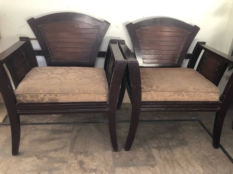 Wooden Sofa set 2