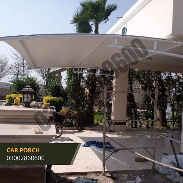 Car parking shade, Fiber shed, Car porch, Fiber shade, fiberglass 2