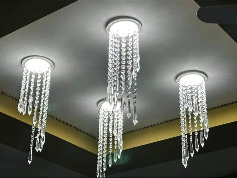 Fanooos crystal chandelier jhoomer k9 14