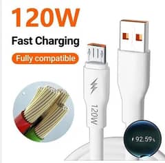 120W / 6A Super Fast Charging Micro USB , Type C & IOS iphone Cable