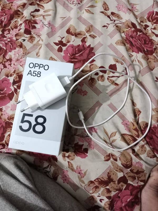 oppo A58 8/128 all ok hai box charger sat hai 5