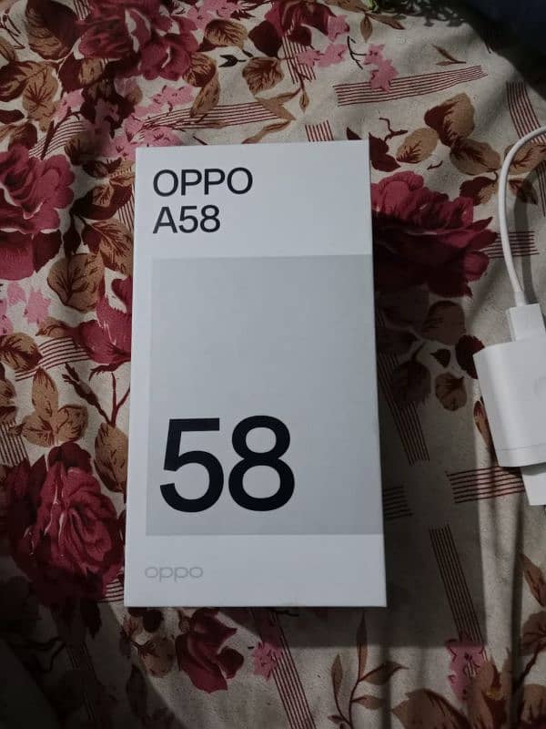 oppo A58 8/128 all ok hai box charger sat hai 6