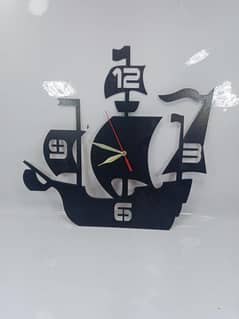 1 Pc Boat Shaped Wall Clock