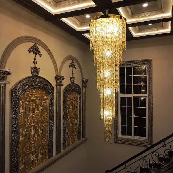 hanging lights fanoos crystal chandelier 7