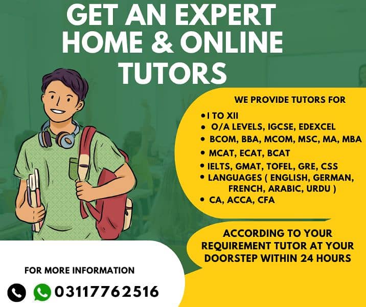 Home Tutor,Online Tutor,Home Tution,O/A Levels,Mont,KG,IGCSE,FSC,IELTS 1