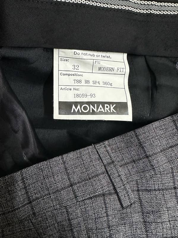 Monark 2-Piece Men’s Suit | Pant Coat (Size 36) 3