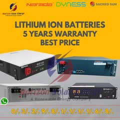 NARADA -DYNESS-SACRED SUN -PYLONTECH -LITHIUM ION BATTERIES-AVIALABLE,