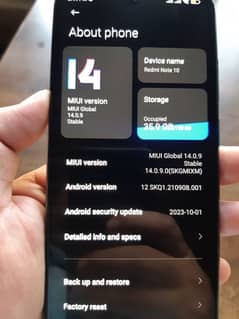 urgent sale redmi note 10 4+2  128 phone no open blikul sealed