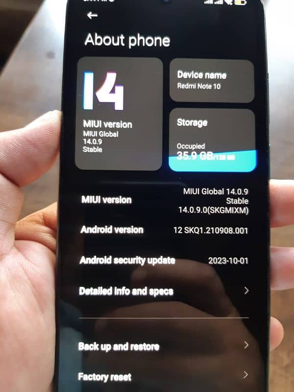 urgent sale redmi note 10 4+2  128 phone no open blikul sealed 0