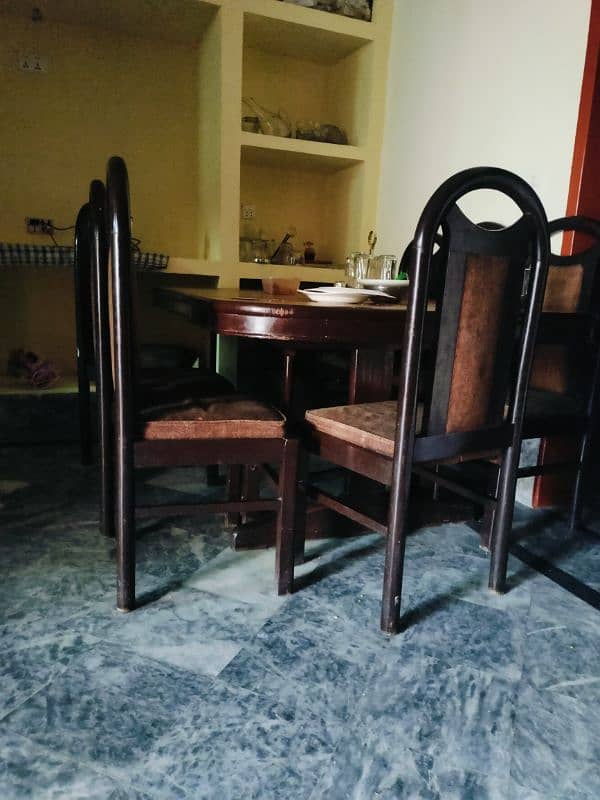 pure sheesham wood with 8 chairs 1