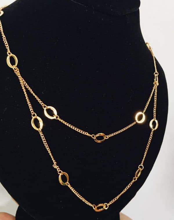 2 Layered Gold Plated Pendant 3