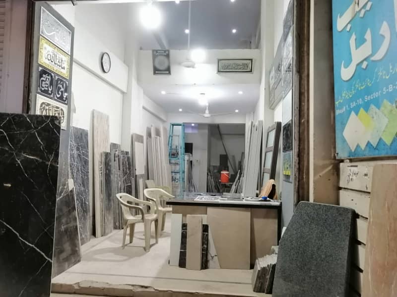 Full Furnished Office Size 18/40 With Extra Land Attached Bath Attached Kitchen Furniture/Ups//Generator/Ptcl/Cctv Cameras/ Best Option, 200 Feet Main Road Facing Power House Chowrangi North Khi Sector 11A 4