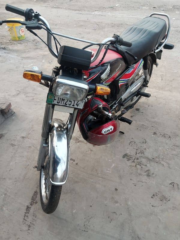 2018 model Honda cd70. new tyre. new Battery . Engine ok hy Urgent Sal 2