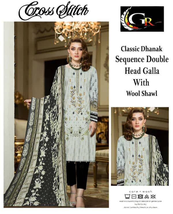 Classic Dhanak unstitched  brand new suits 3