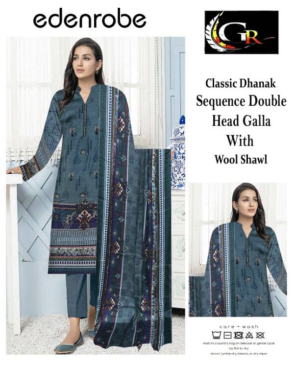 Classic Dhanak unstitched  brand new suits 4