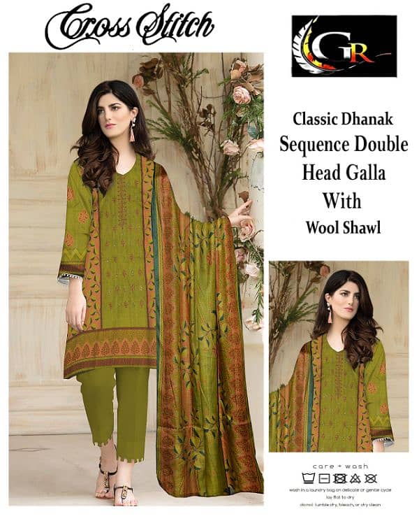 Classic Dhanak unstitched  brand new suits 5