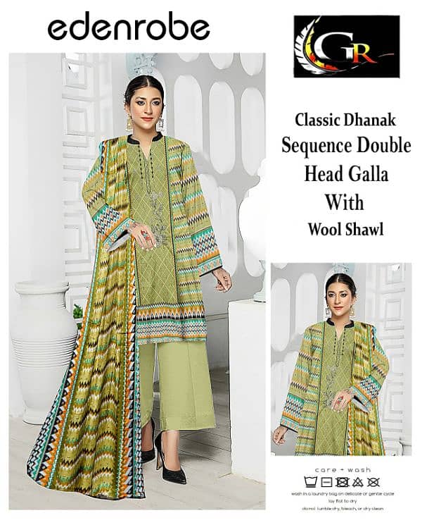 Classic Dhanak unstitched  brand new suits 7