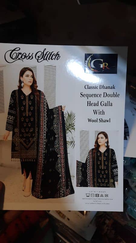 Classic Dhanak unstitched  brand new suits 8