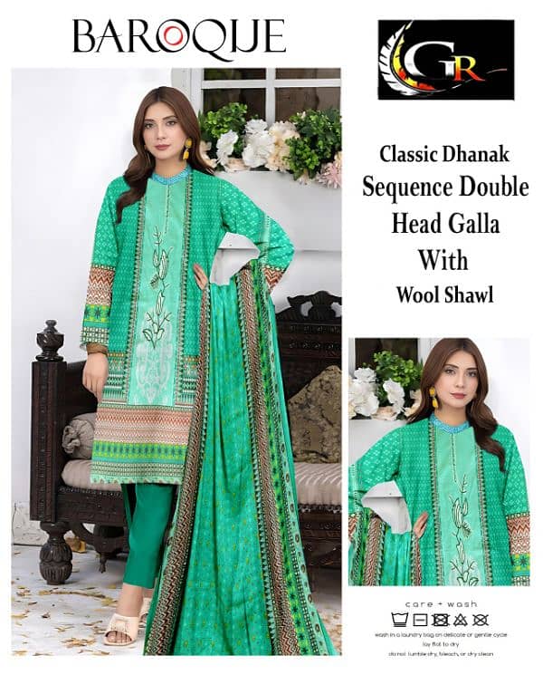 Classic Dhanak unstitched  brand new suits 9