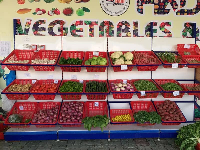 Vegetables Racks, Wall Display Racks 8