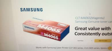 HP Samsung CLT M406S Toner Magenta