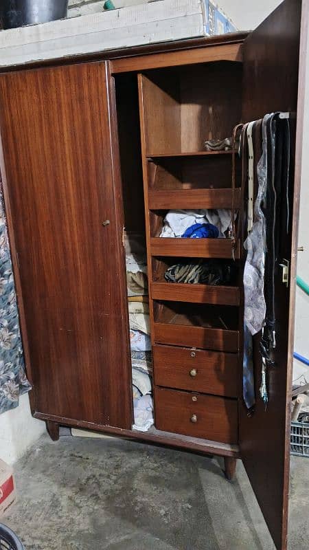 Antique pore wooden clothes Wardrobe for sale 1