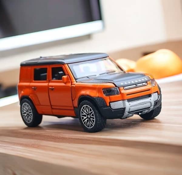 Defender Simulation Metal Car, Openable Doors, Realistic Design,Pull B 0