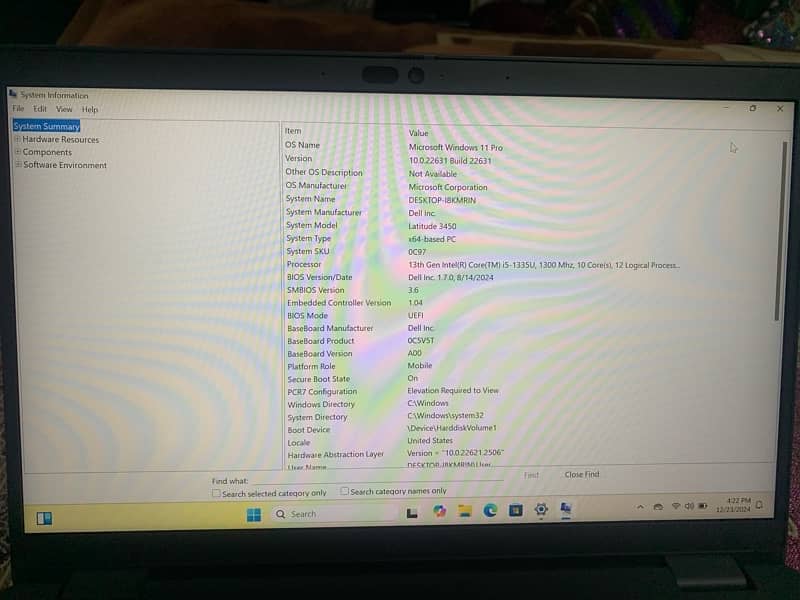 DELL LATITUDE 3450 Core I5 13Th Generation 11