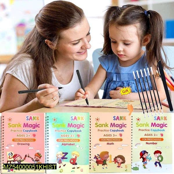 Kids Learning Magic Copybooks | English, Maths, Drawing | Reusable 1