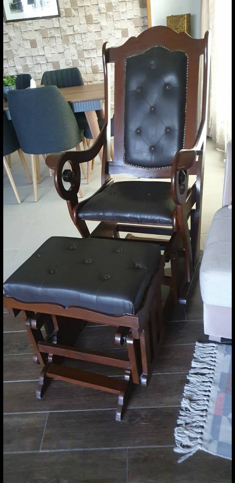 Rocking Chair with foot rest 1