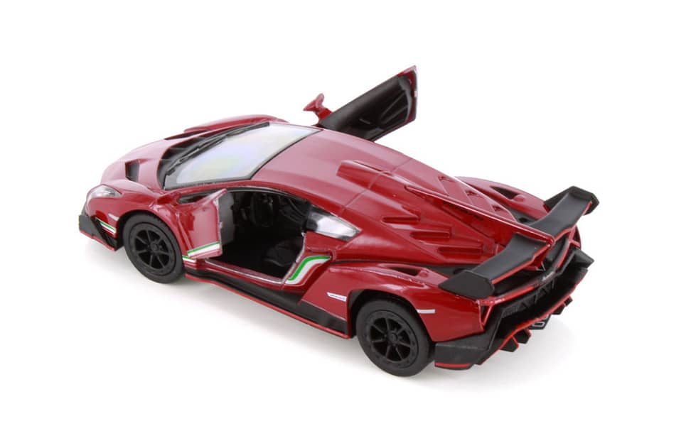 Lamborghini Veneno, Red - Kinsmart 5367D - 1/36 scale Diecast Car 3