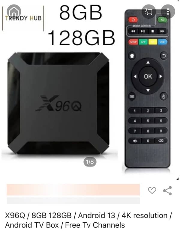 smart tv box brand new 4k 0