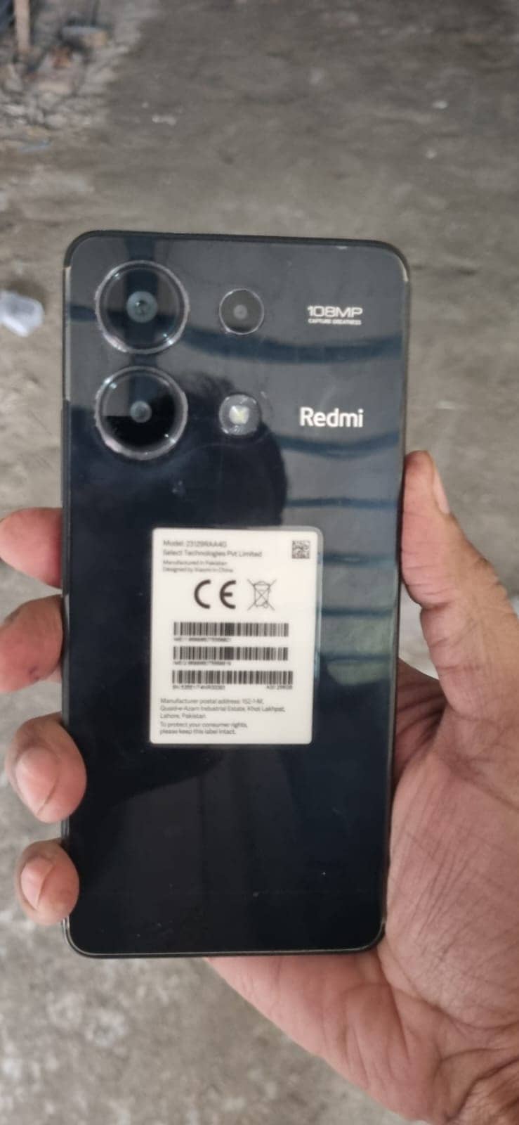 Redmi Note 13 Lush condition 10/10 Black OFFICIAL PTA 2