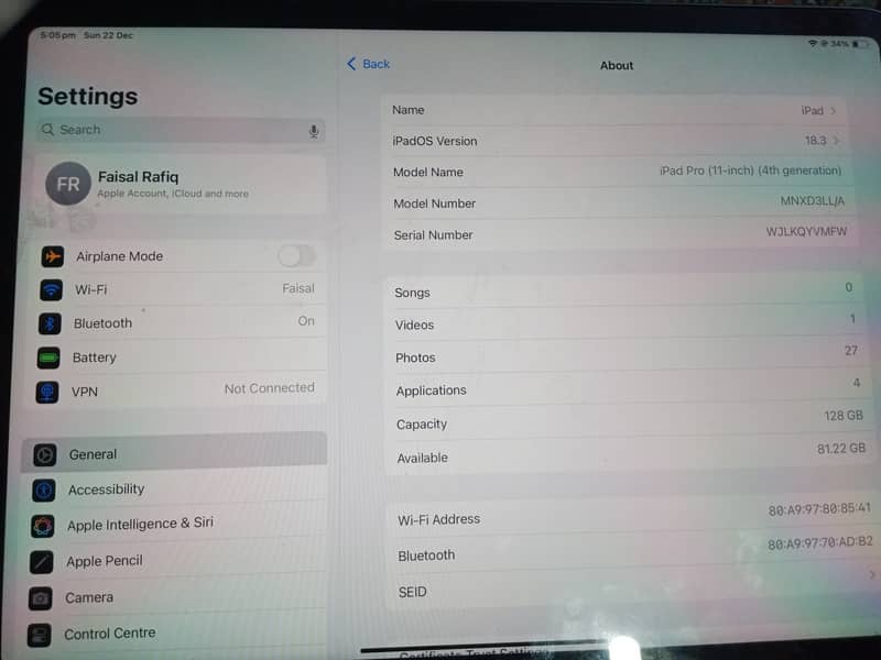 Apple ipad pro m2 11inch 1