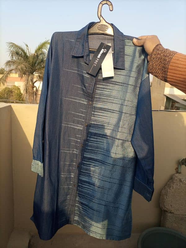 new ideas by Gul Ahmed jeans shirt 0