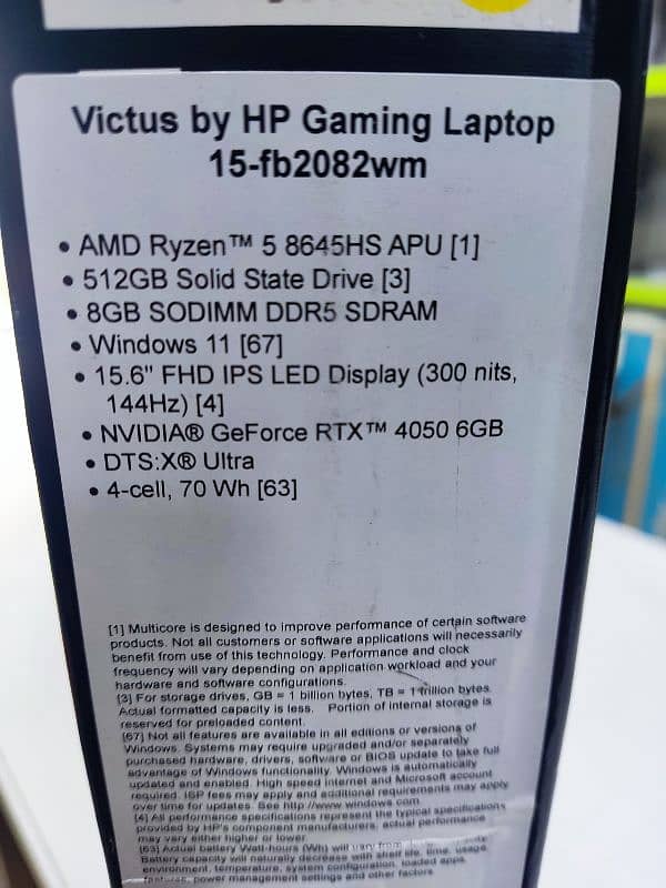 Hp Victus 15 Ryzen 5 RTX 4050 6GB 1