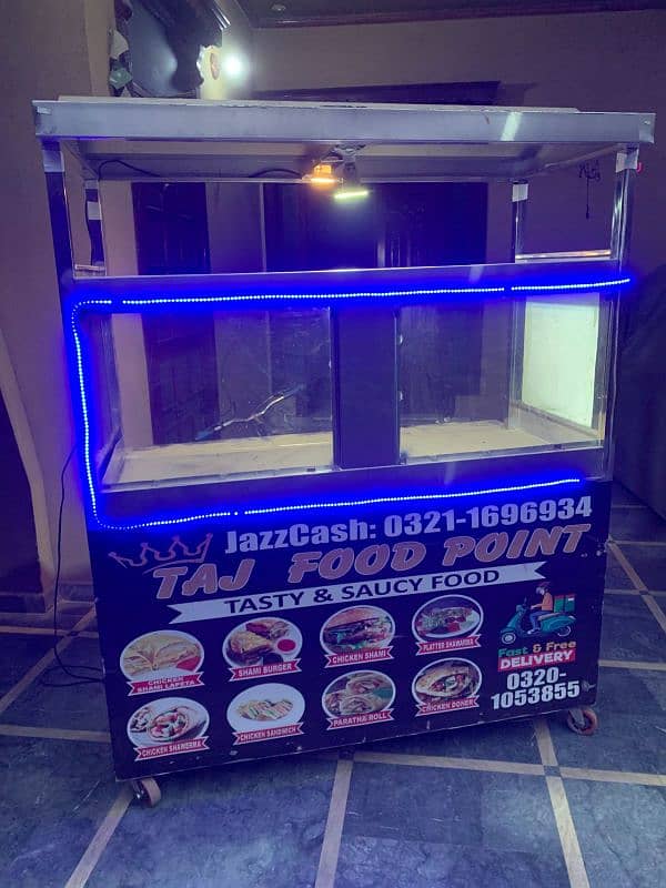 Non magnetic Steel Shawarma Burger counter 0