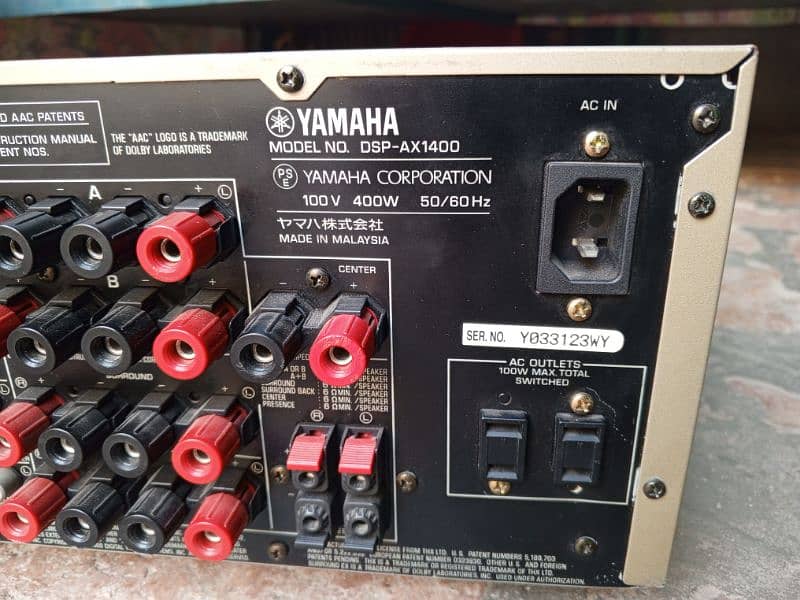 YAMAHA Amplifier. DSP AX-1400 3