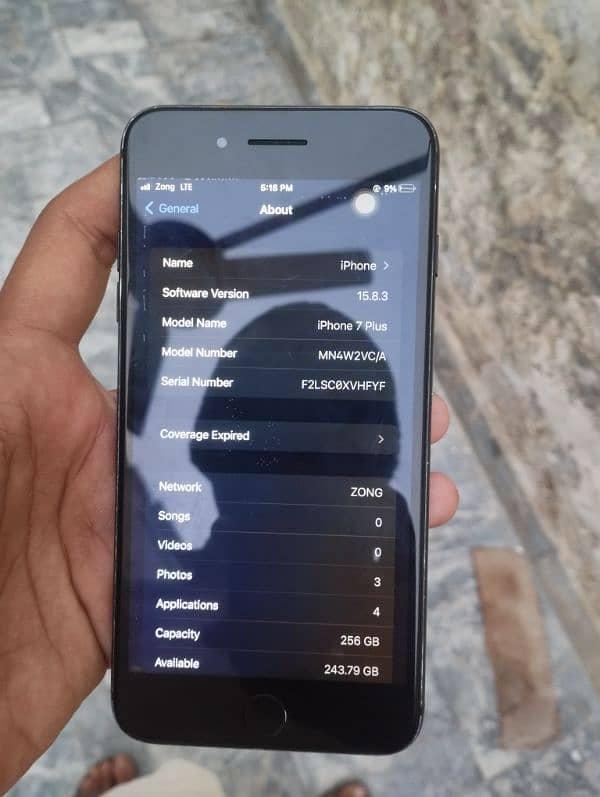 iPhone 7 plus pta proved 256Gb 2