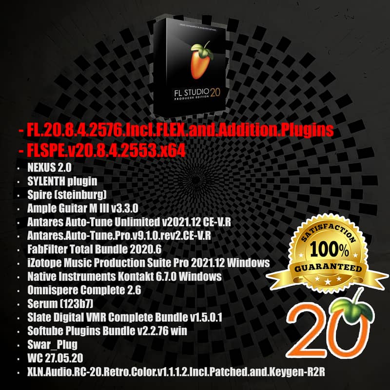 FL. Studio. 20 - Incl. FLEX. &. Addition. Plugins FLSPE. v20. x64 0