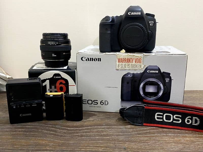 canon 6d with 50 mm 1.4 (camera box and all accessories) 5