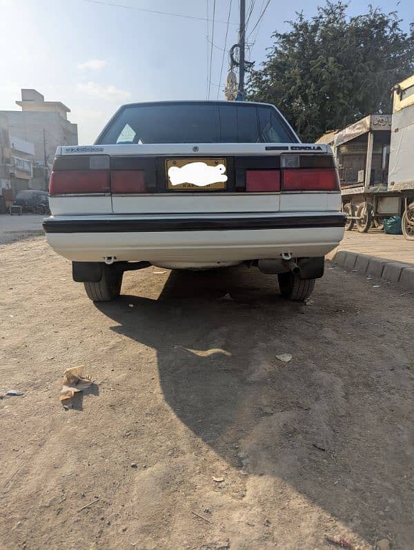 Toyota Corolla 1986 Model Karachi Registration 1993 4