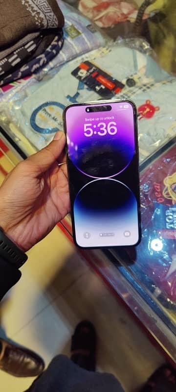 I phone 14 pro max 256 GB with box 0332 7778722 2