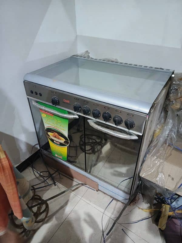 new 5 bunner Gas Cooking Rang with oven stainless steel 7